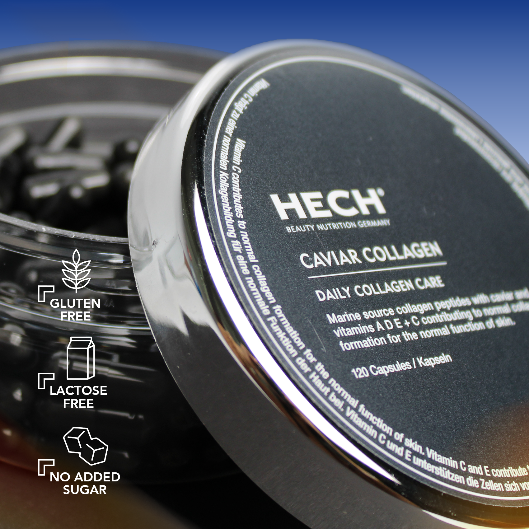 HECH® CAVIAR COLLAGEN CAPSULES <br>120 Capsules