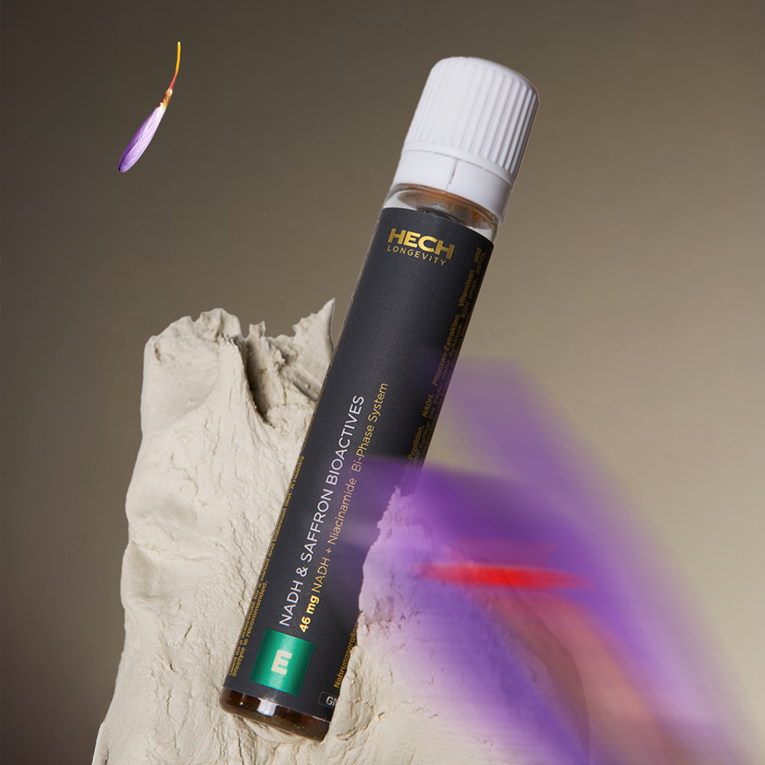 HECH® NADH & SAFFRON BIOACTIVES | EMERALD GREEN ELIXIER <br>24 Ampoules