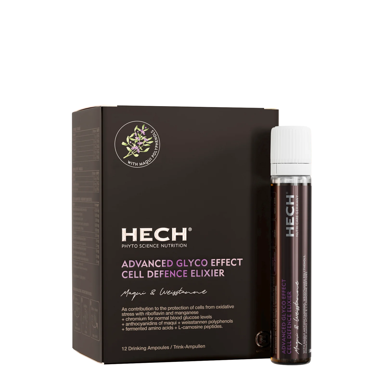 HECH® ADVANCED GLYCO EFFECT <br> CELL DEFENCE ELIXIER <br> 12 Ampoules