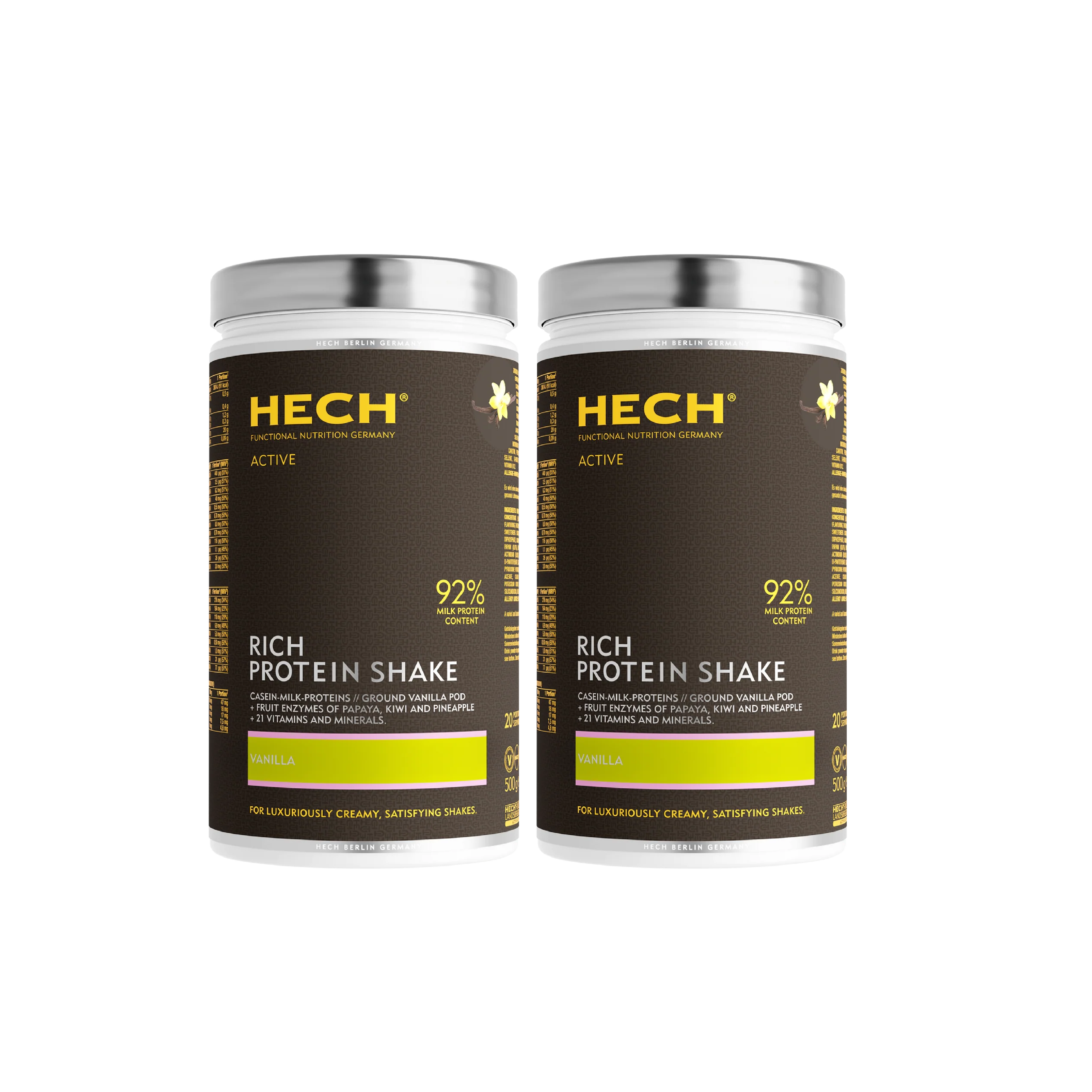 HECH® RICH PROTEIN SHAKE <br> Special Set Price – Limited Time Only <br> 500 g Powder