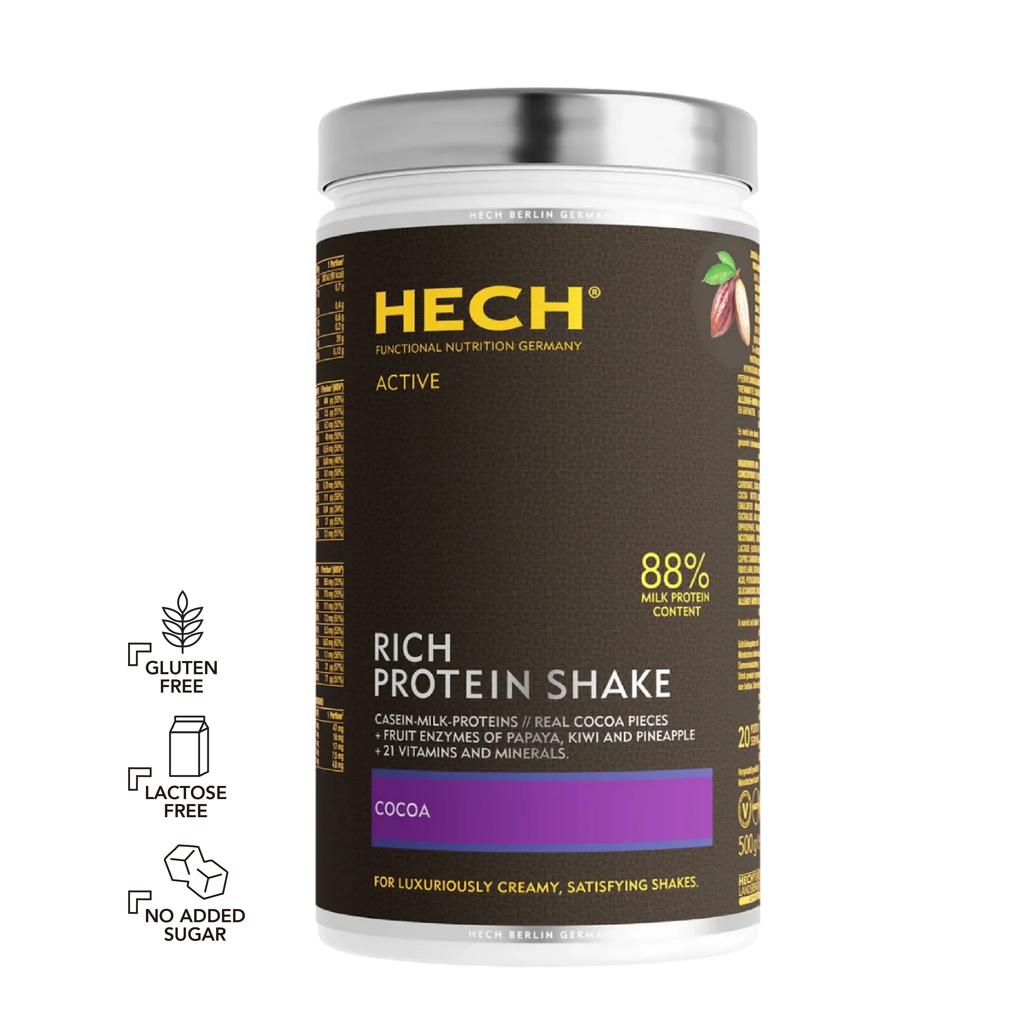 HECH® RICH PROTEIN SHAKE <br> Special Set Price – Limited Time Only <br> 500 g Powder
