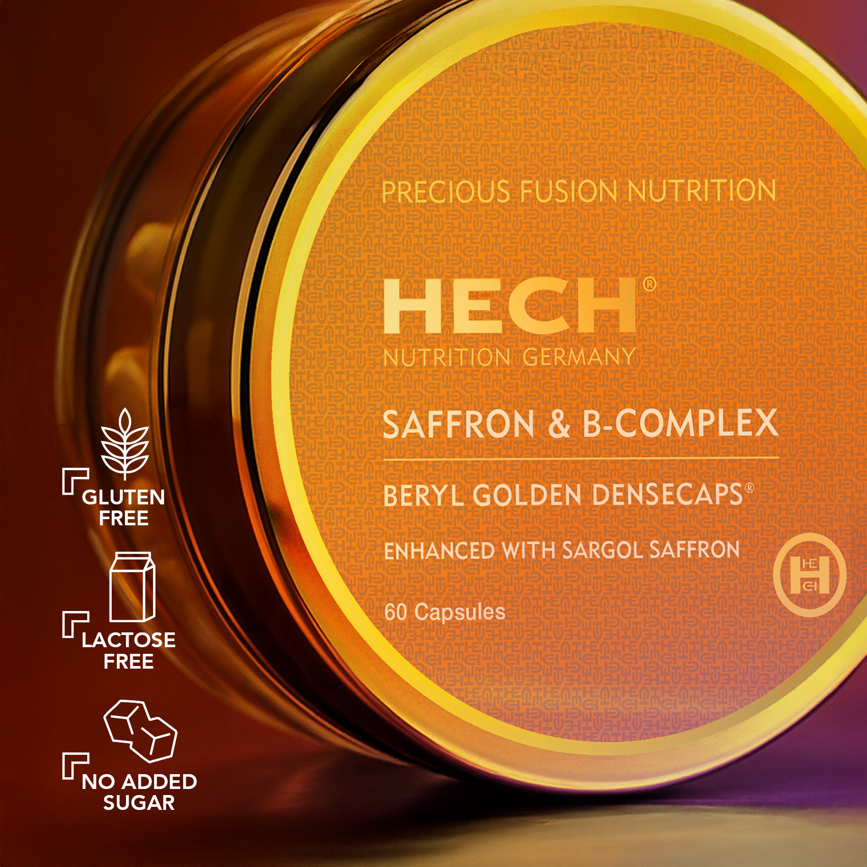 HECH® SAFFRON B-COMPLEX <br> 60 Kapseln