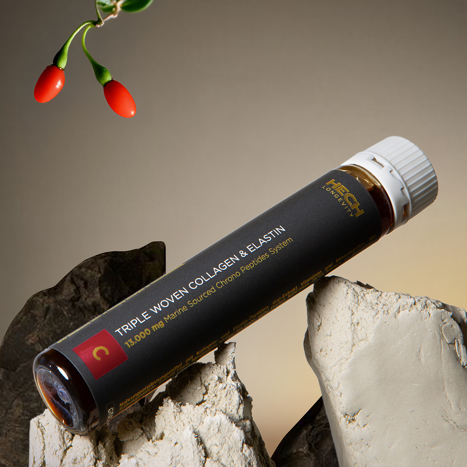 HECH® TRIPLE WOVEN COLLAGEN & ELASTIN | RUBY ADVANCED ELIXIER<br> 24 Ampoules