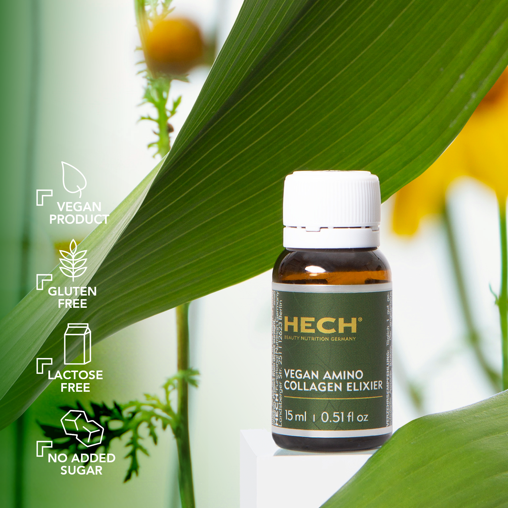 HECH® VEGAN AMINO COLLAGEN ELIXIER </p> 24 Ampoules