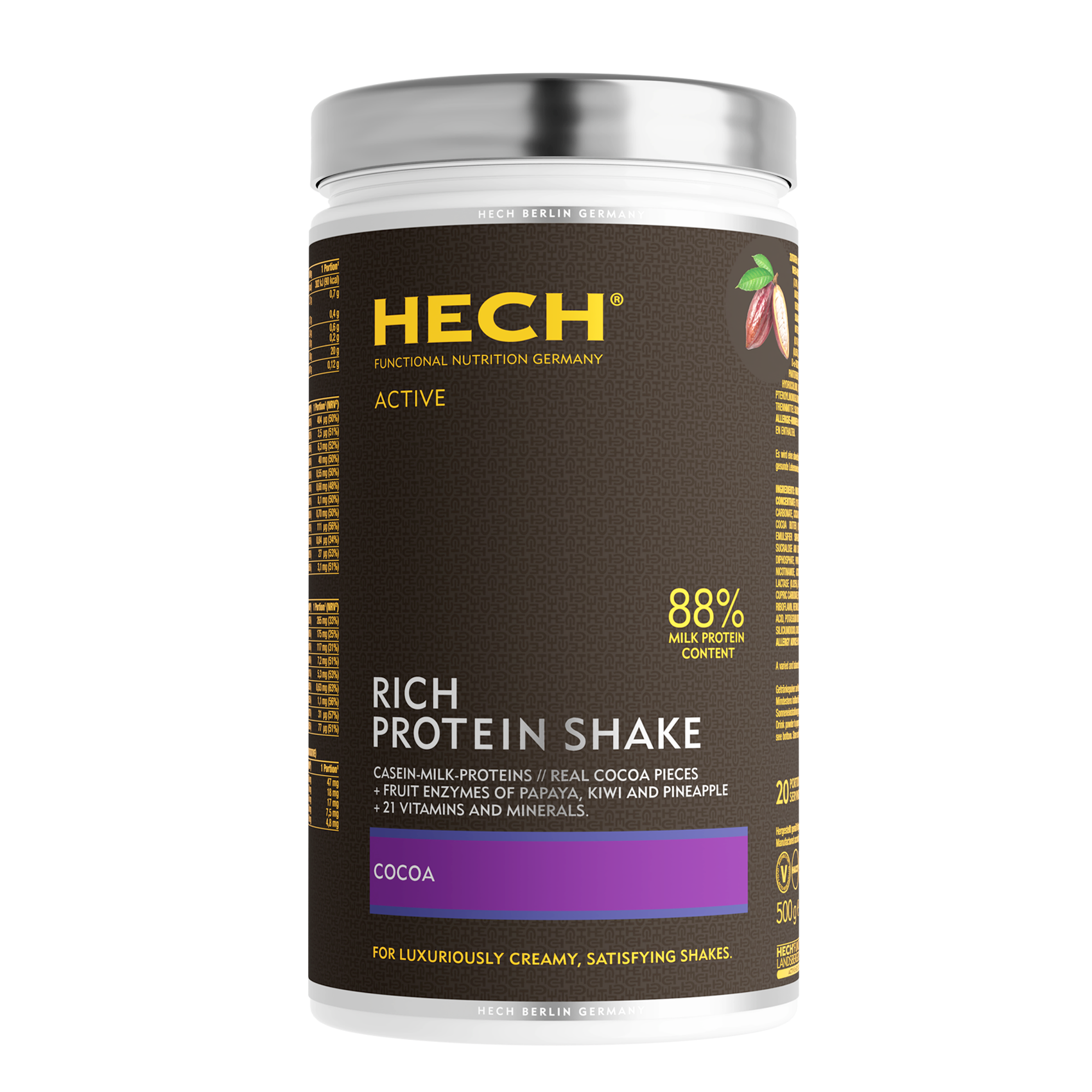 HECH® RICH PROTEIN SHAKE <br> Special Set Price <br> 500 g Powder
