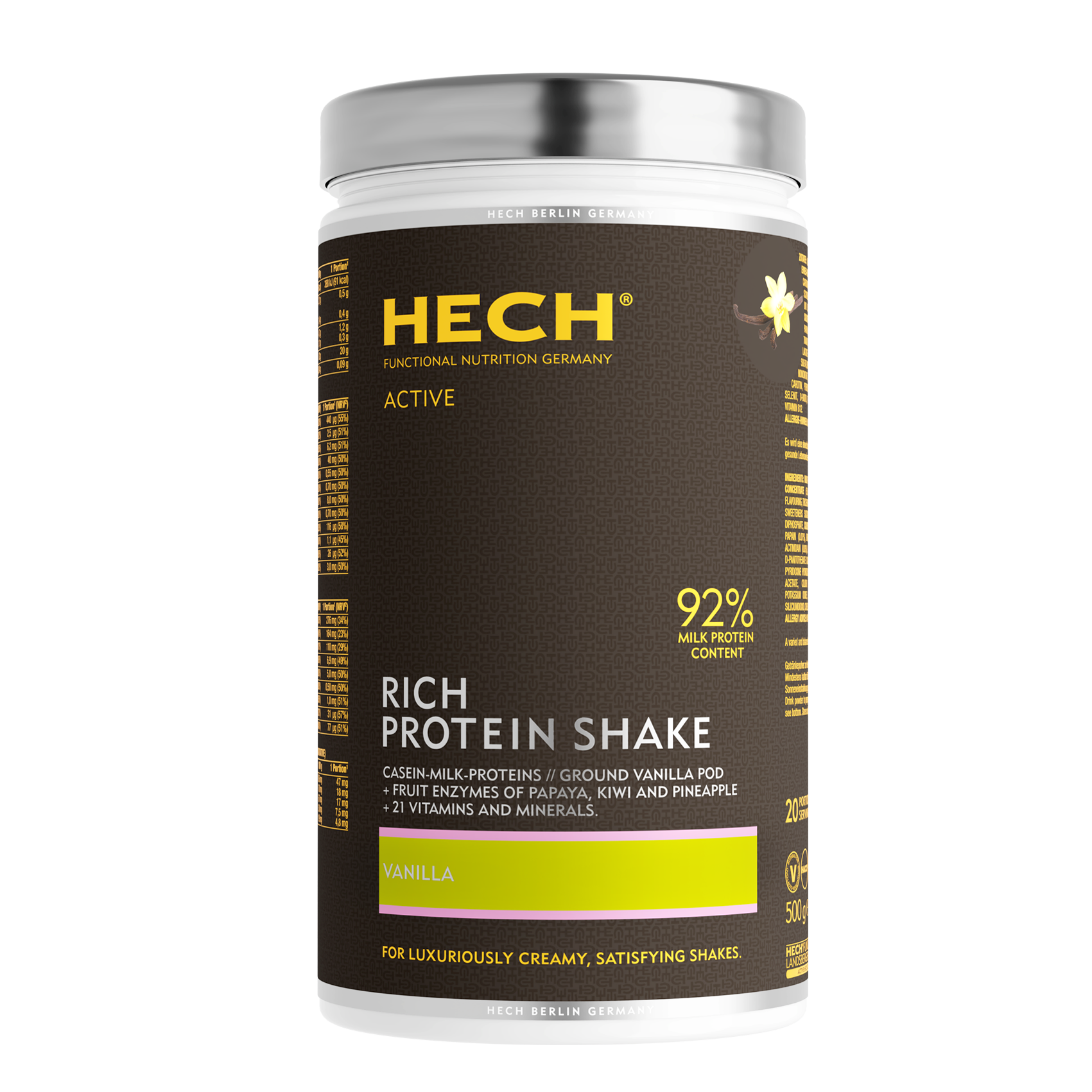HECH® RICH PROTEIN SHAKE <br> Special Set Price <br> 500 g Powder
