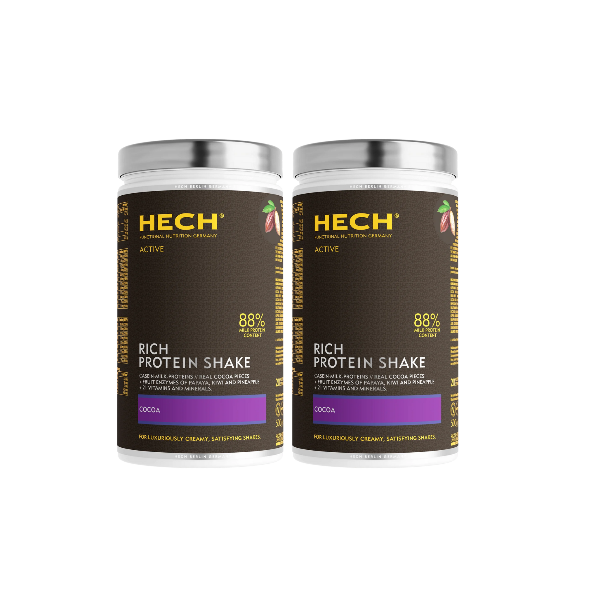 HECH® RICH PROTEIN SHAKE<br> Sonderpreis für Produktset <br> 500 g Pulver