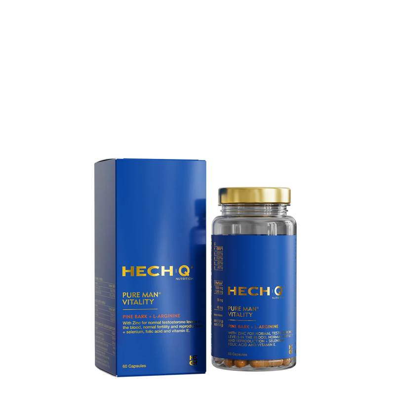 HECH | Q NUTRITION®  PURE MAN VITALITY </p> 60 capsules