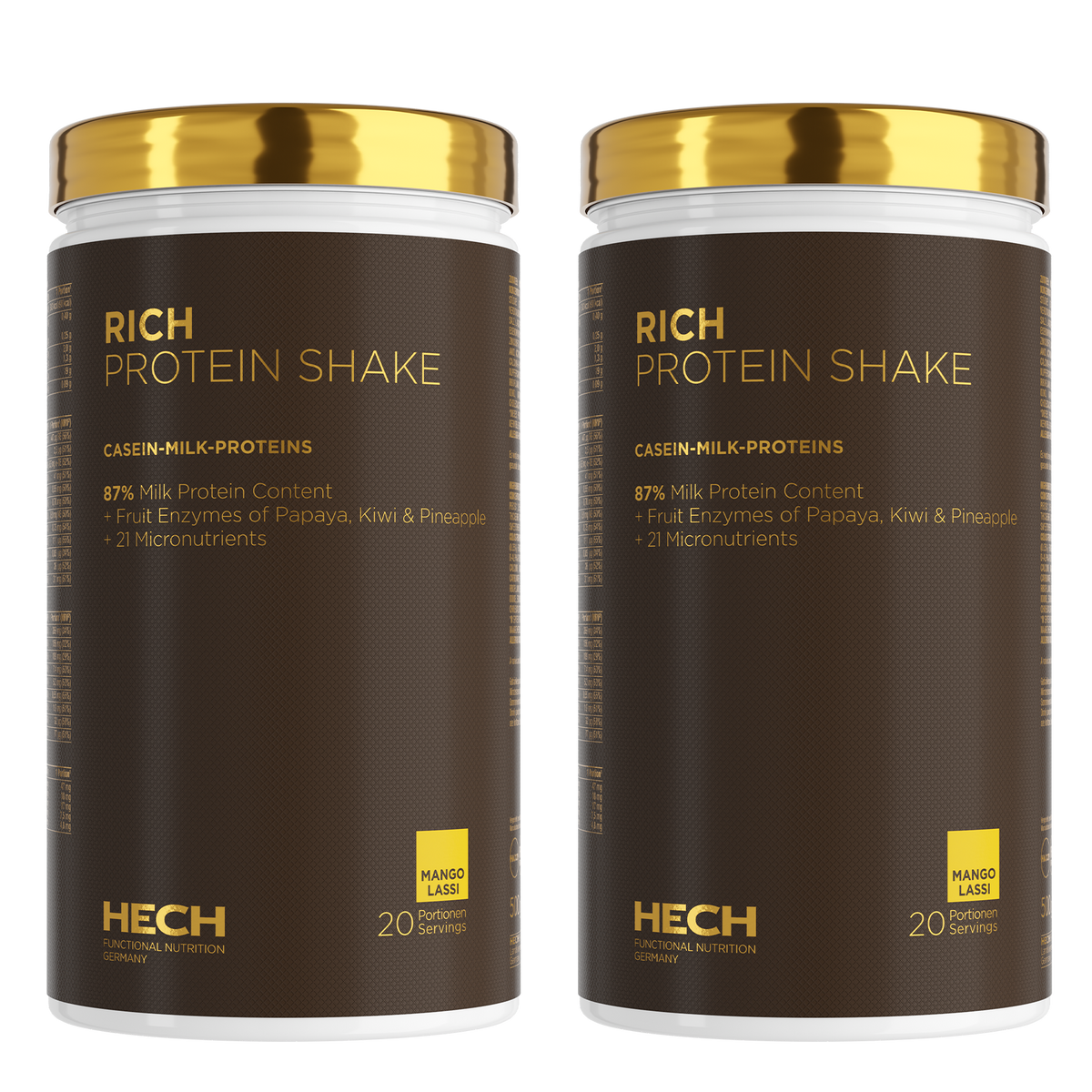 HECH® RICH PROTEIN SHAKE<br> Sonderpreis für Produktset <br> 500 g Pulver