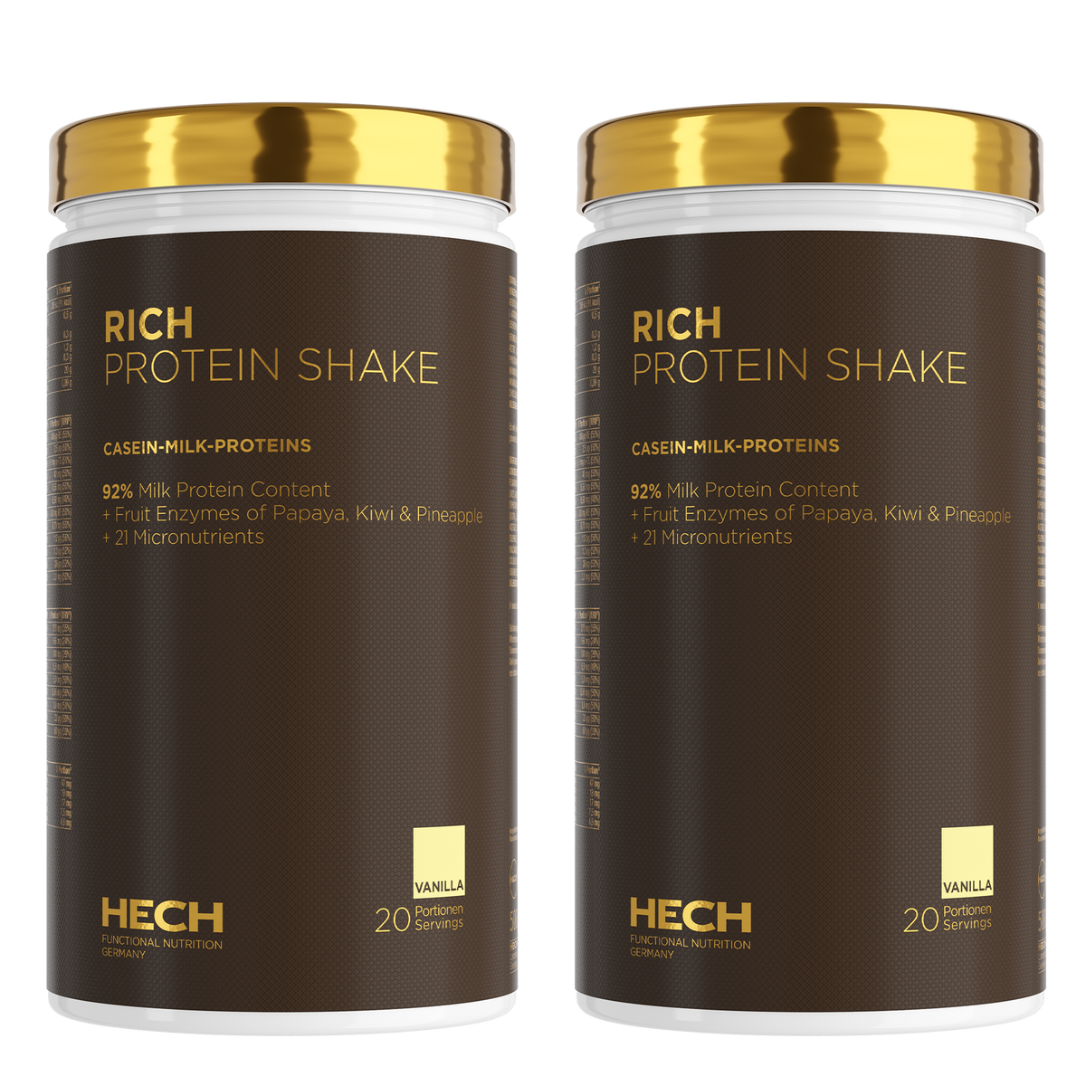 HECH® RICH PROTEIN SHAKE<br> Sonderpreis für Produktset <br> 500 g Pulver